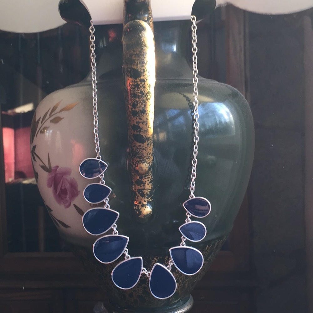 Beautiful blue lapis color necklace!